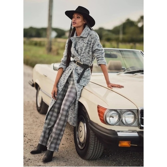 Anthropologie Maeve Plaid Bootcut Pants size M - Picture 3 of 14